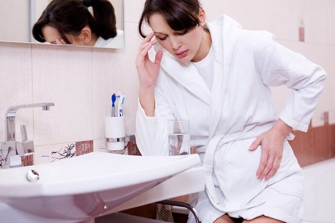 greață și dureri abdominale ca simptom al infecției cu paraziți